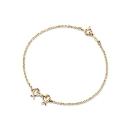 Elegant Silver Heart Arrow Bracelet
