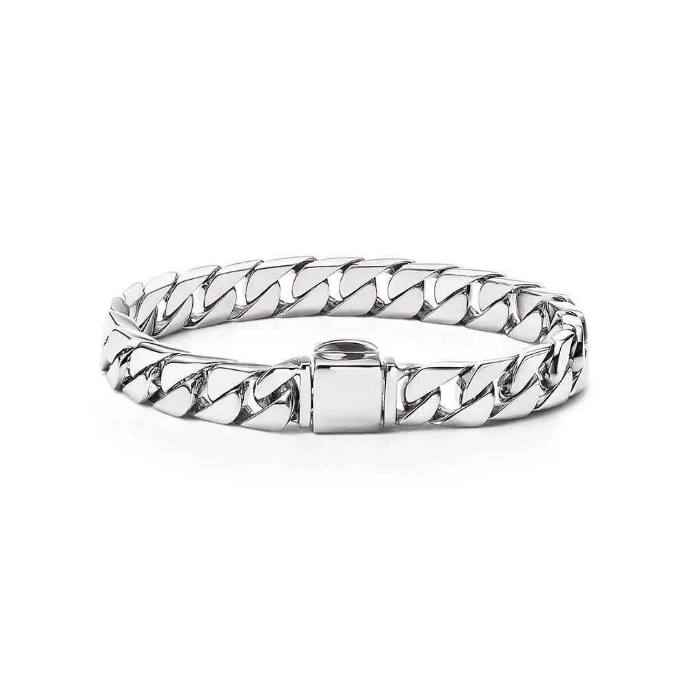 Luxury Silver Cuban Link Bracelet