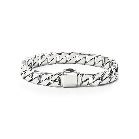 Luxury Silver Cuban Link Bracelet