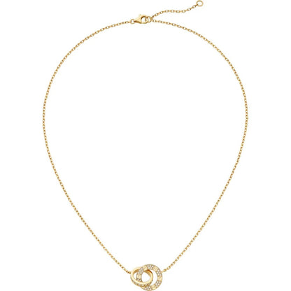 Luxury Gold Zirconia Circle Necklace