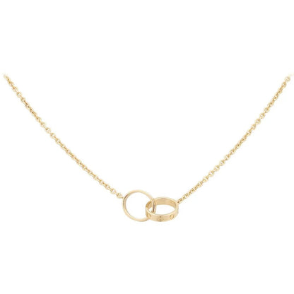 Luxury Gold Zirconia Circle Necklace