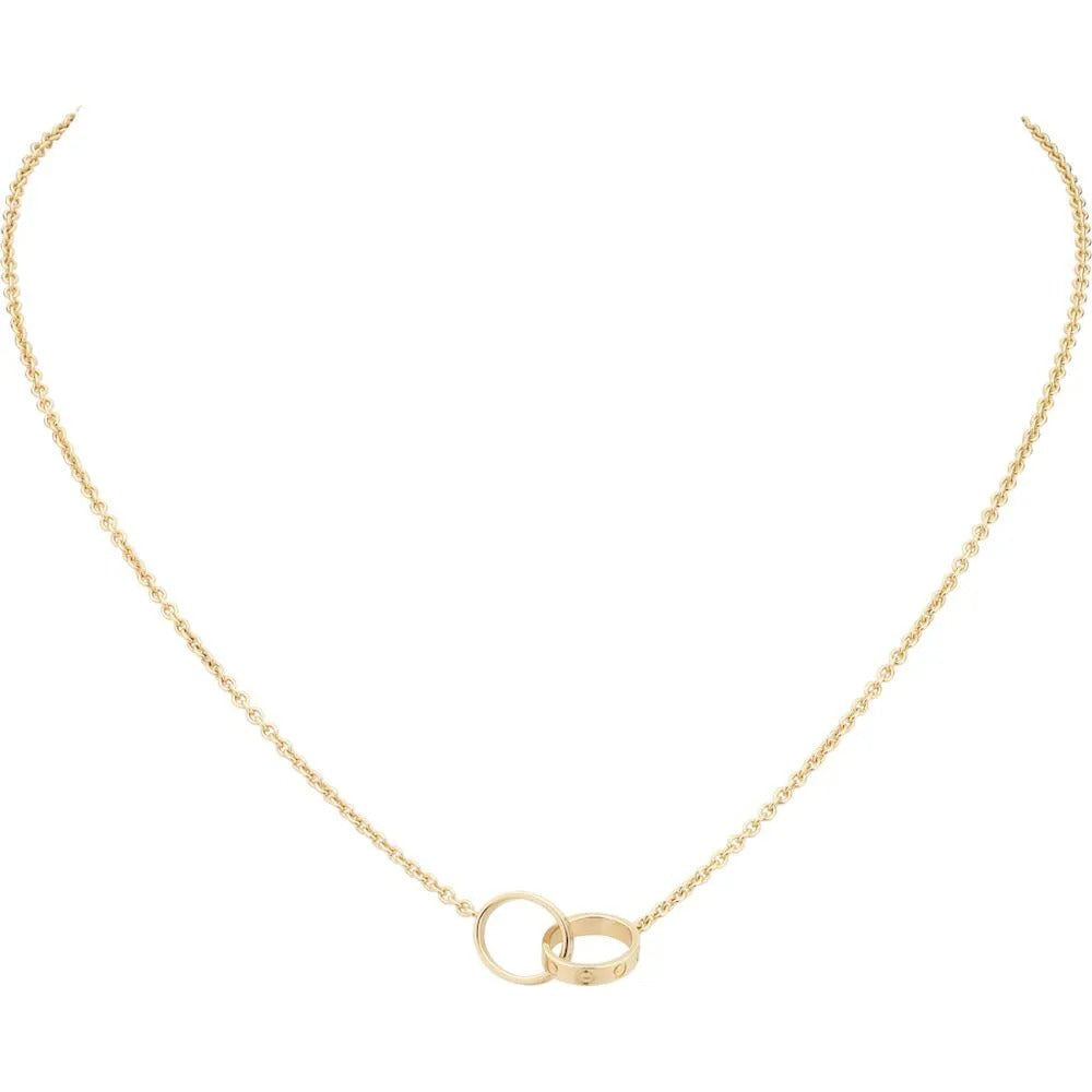 Luxury Gold Zirconia Circle Necklace