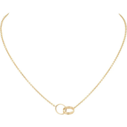 Luxury Gold Zirconia Circle Necklace