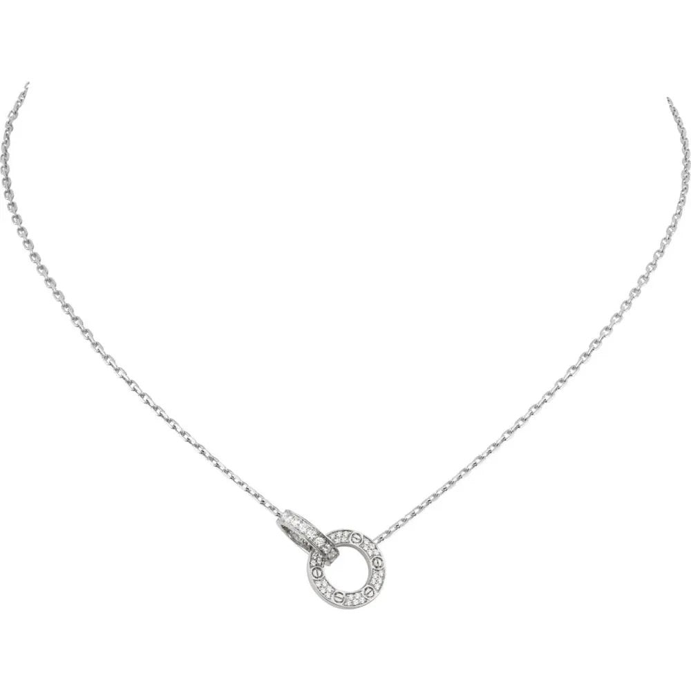 Luxury Gold Zirconia Circle Necklace