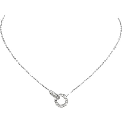 Luxury Gold Zirconia Circle Necklace