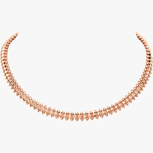 Luxury Rose Gold Spiked Necklace