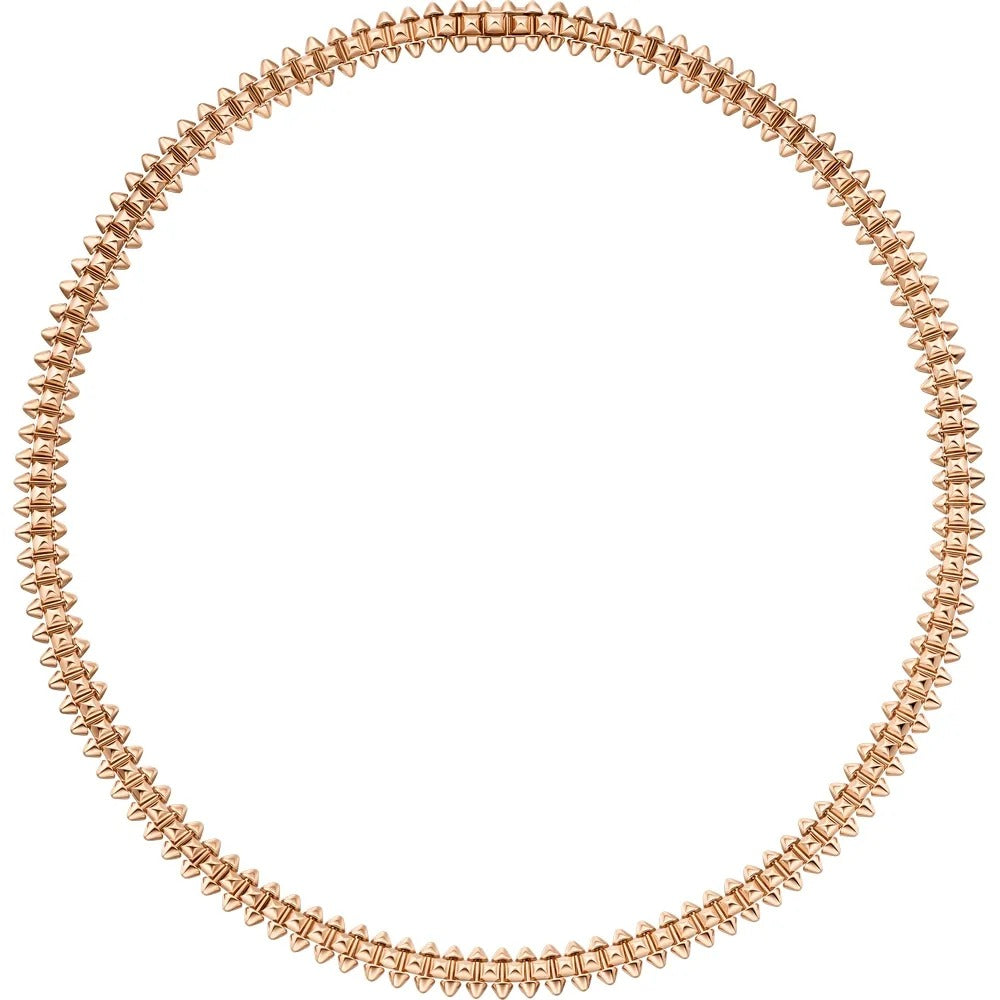 Luxury Rose Gold Spiked Necklace
