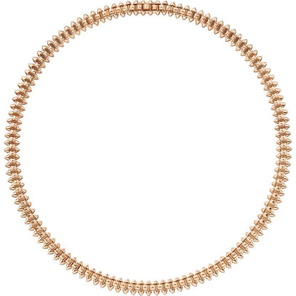 Luxury Rose Gold Spiked Necklace