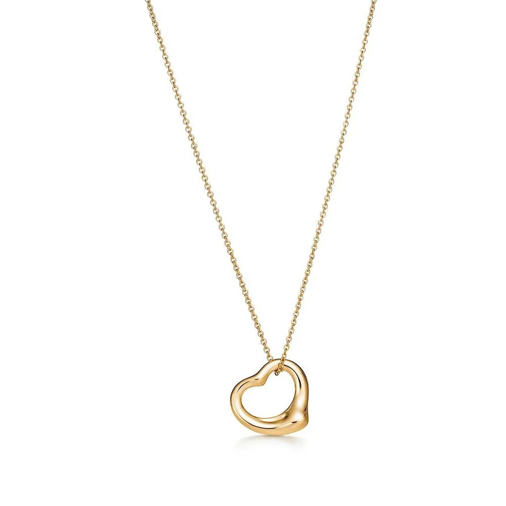 Luxury Gold Open Heart Necklace