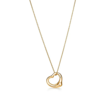 Luxury Gold Open Heart Necklace