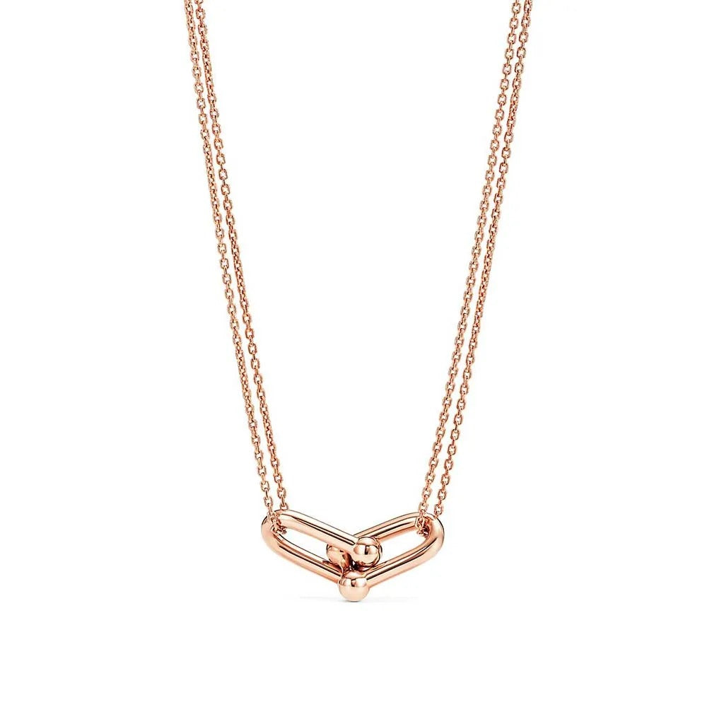 Luxury Rose Gold Link Necklace