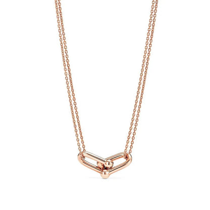 Luxury Rose Gold Link Necklace