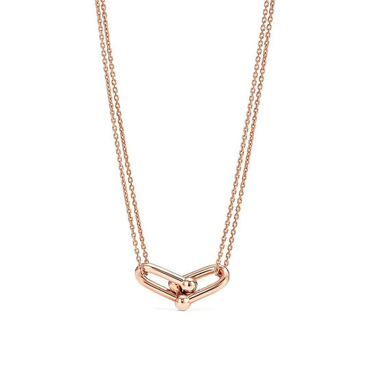 Luxury Rose Gold Link Necklace