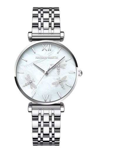 Luxury Two-Tone Dragonfly Watch