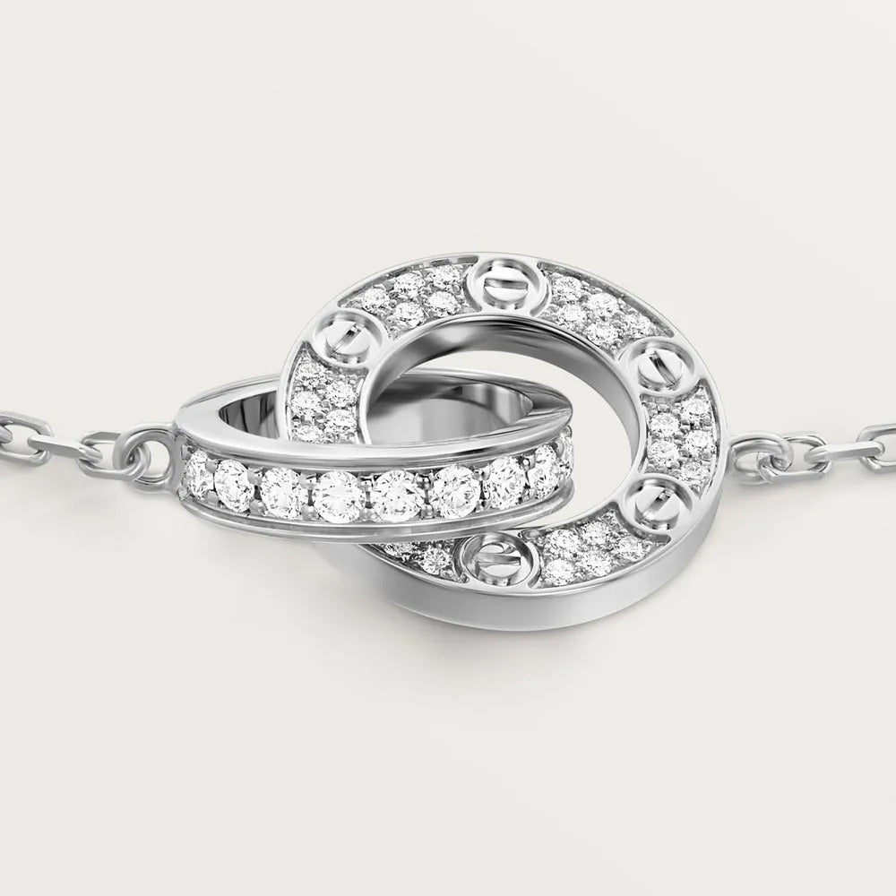 Elegant Gold, Rose Gold  Silver Zirconia Ring Bracelet