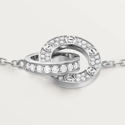 Elegant Gold, Rose Gold  Silver Zirconia Ring Bracelet