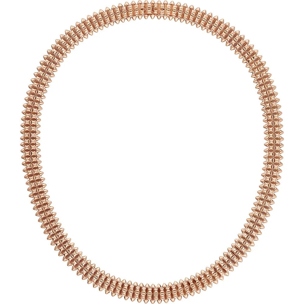 Luxury Rose Gold Spiked Necklace
