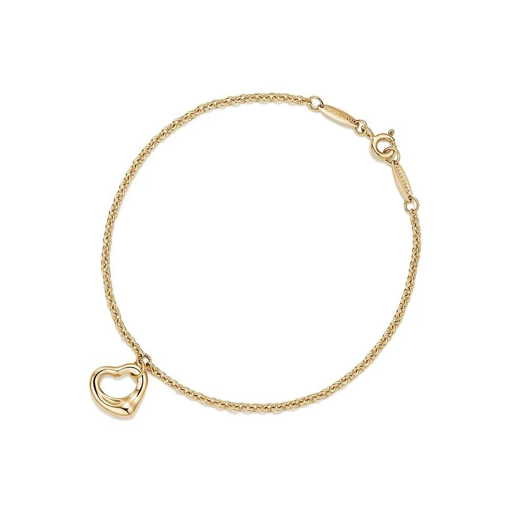 Elegant Silver Heart Arrow Bracelet