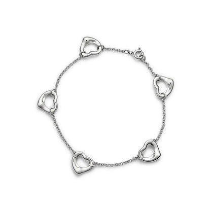 Luxury Rose Gold Heart Bracelet