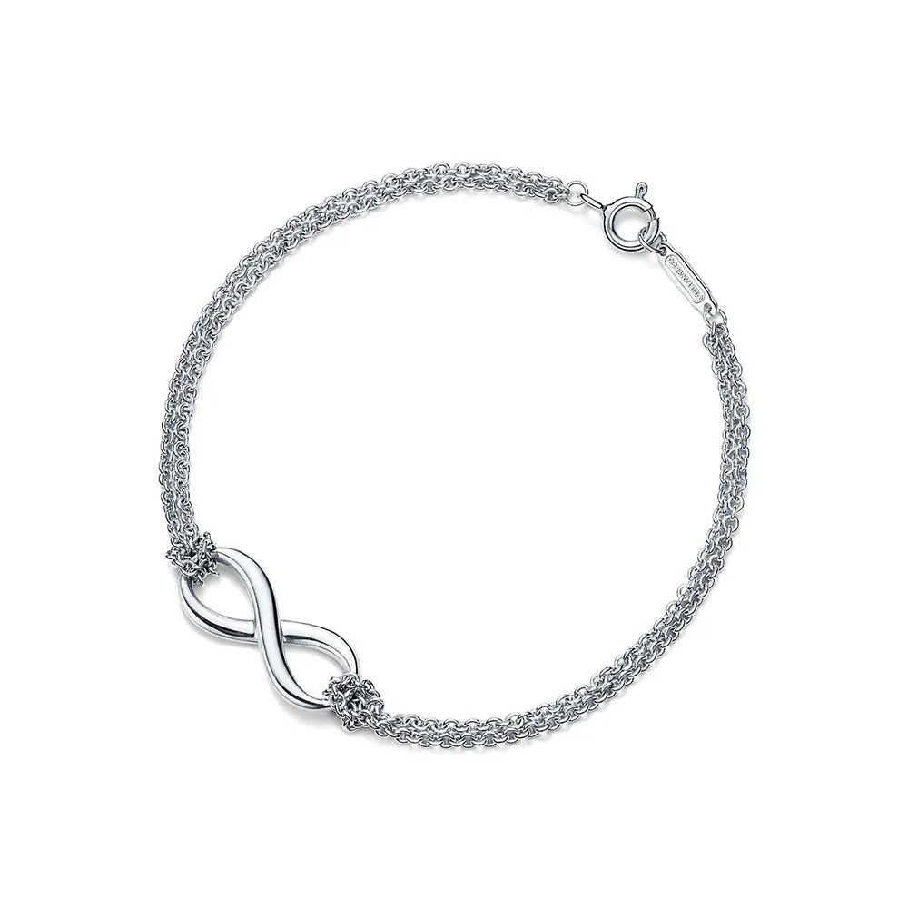 Luxury Silver Heart Bangle Bracelet