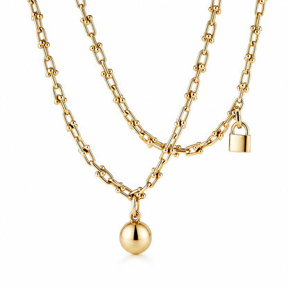 Luxury Gold Link Chain Necklace
