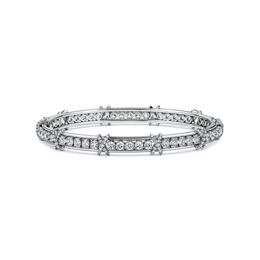 Luxury Two-Tone Zirconia Bracelet