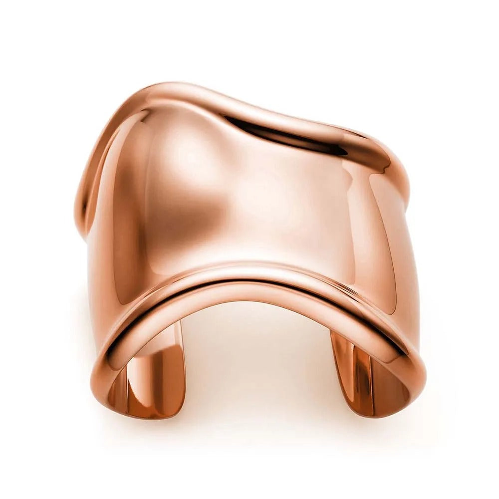 Luxury Gold Sculptural Cuff Bracelet
