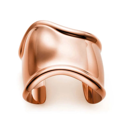 Luxury Gold Sculptural Cuff Bracelet