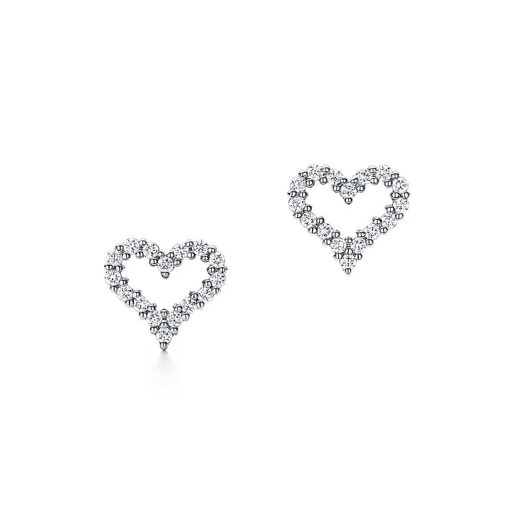 Luxury Gold Open Heart Earrings