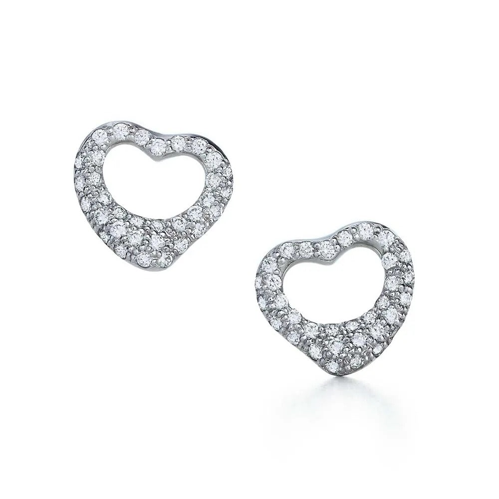 Luxury Gold Open Heart Earrings