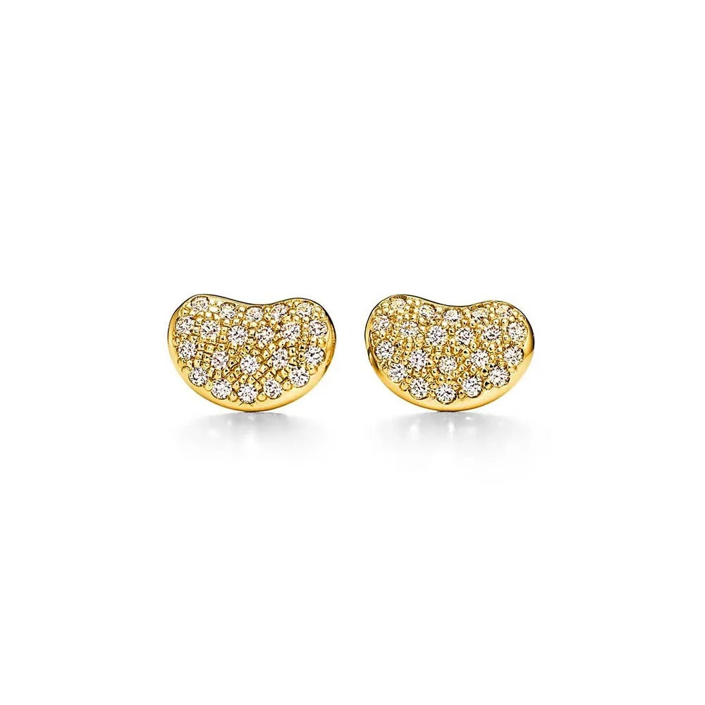 Luxury Gold Open Heart Earrings