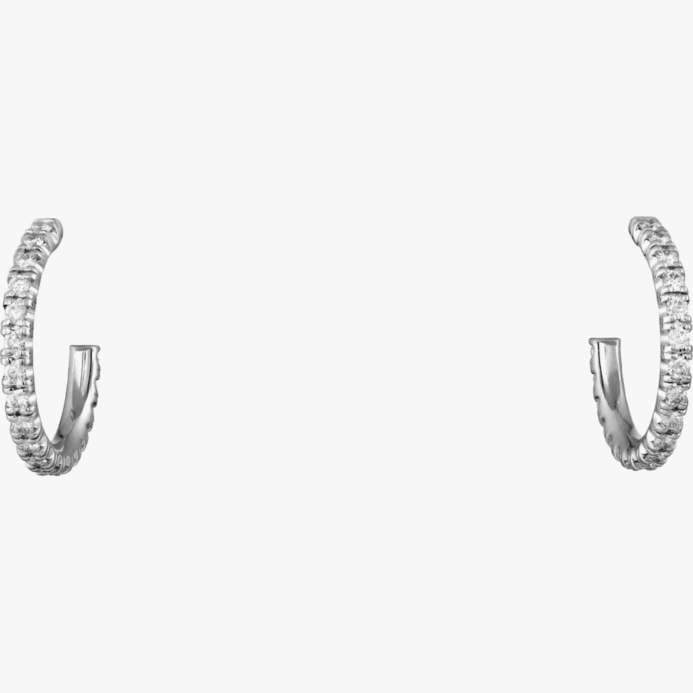 Luxury Silver Spiked Hoop Earrings