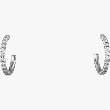 Luxury Silver Spiked Hoop Earrings