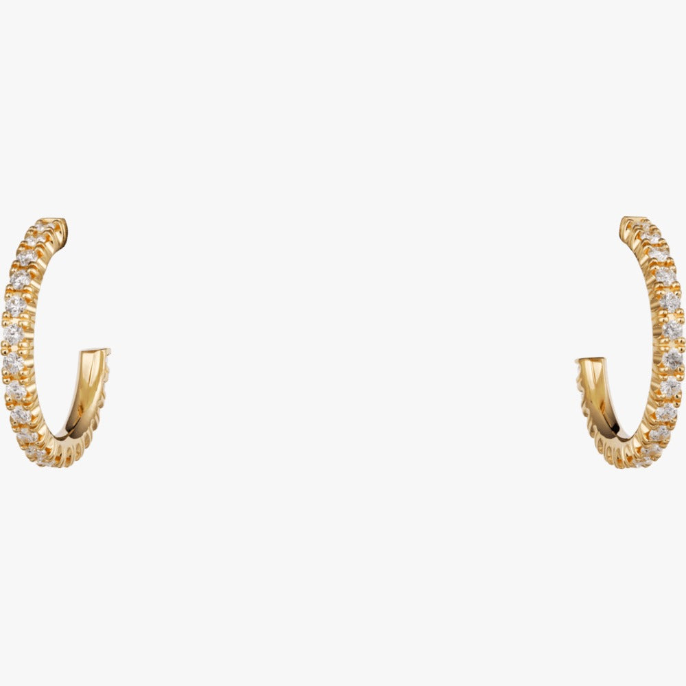 Luxury Silver Spiked Hoop Earrings