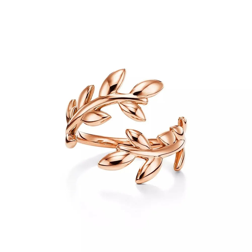 Luxury Silver Leaf Ring