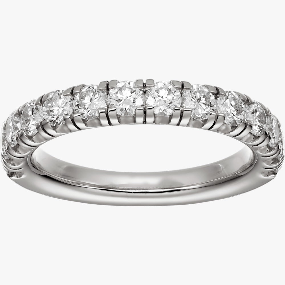 Luxury Silver Zirconia Eternity Ring