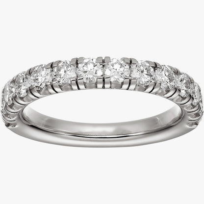 Luxury Silver Zirconia Eternity Ring