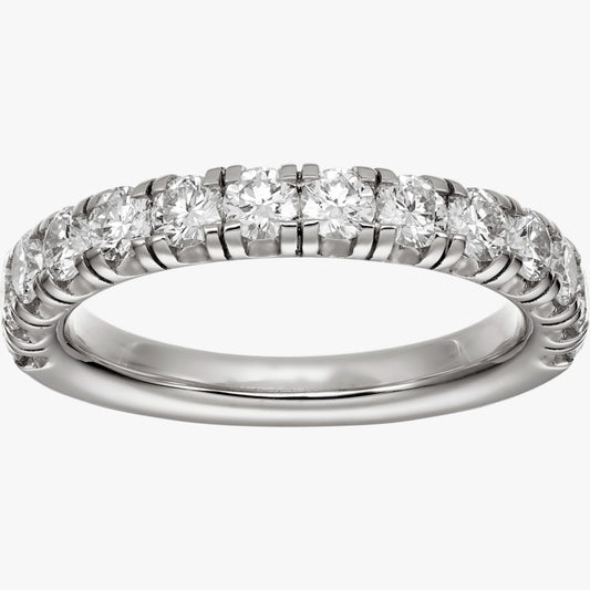 Luxury Silver Zirconia Eternity Ring