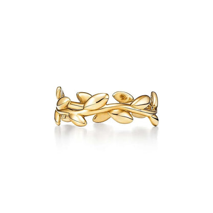 Luxury Silver Leaf Ring