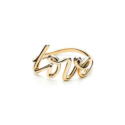 Luxury Rose Gold Love Ring