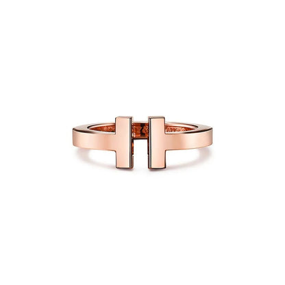 Luxury Silver Zirconia T Ring