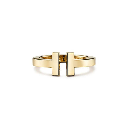 Luxury Silver Zirconia T Ring