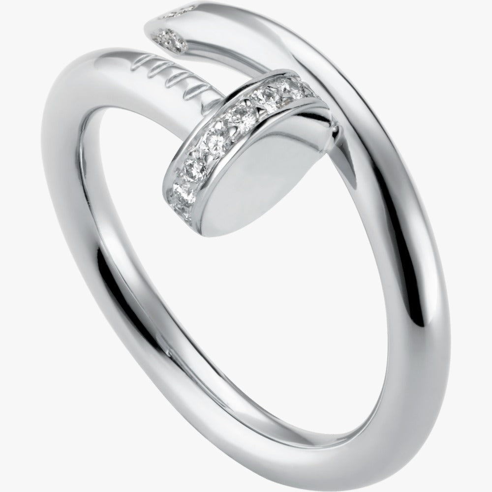 Luxury Gold Zirconia Nail Ring