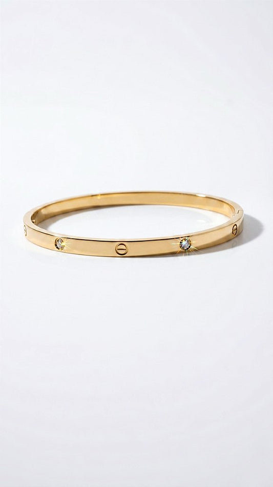 CT Love Slim Gold Zirconia Bracelet