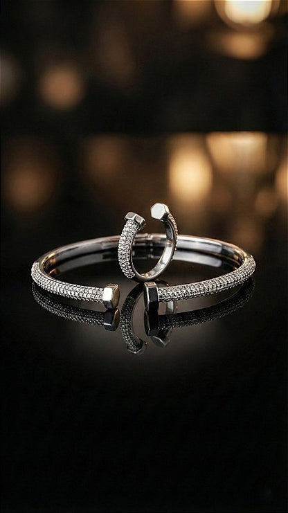 Men’s Silver Nail Bracelet