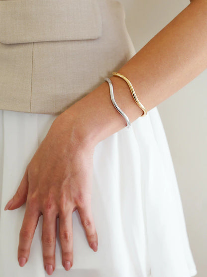 BRACELETE TUBO LISO ONDULADO