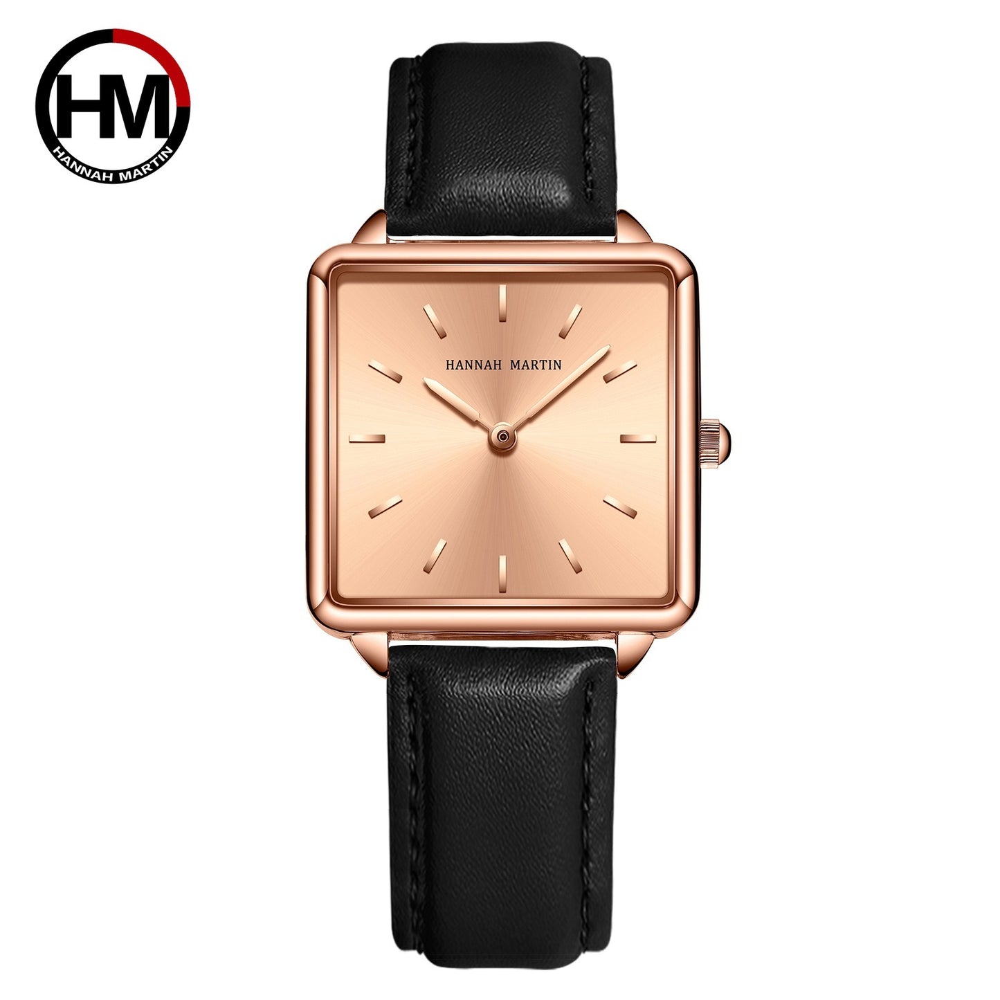 Luxury Rose Gold Square Mesh Watch