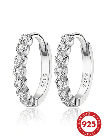 Elegant 925 Silver Infinity Earrings