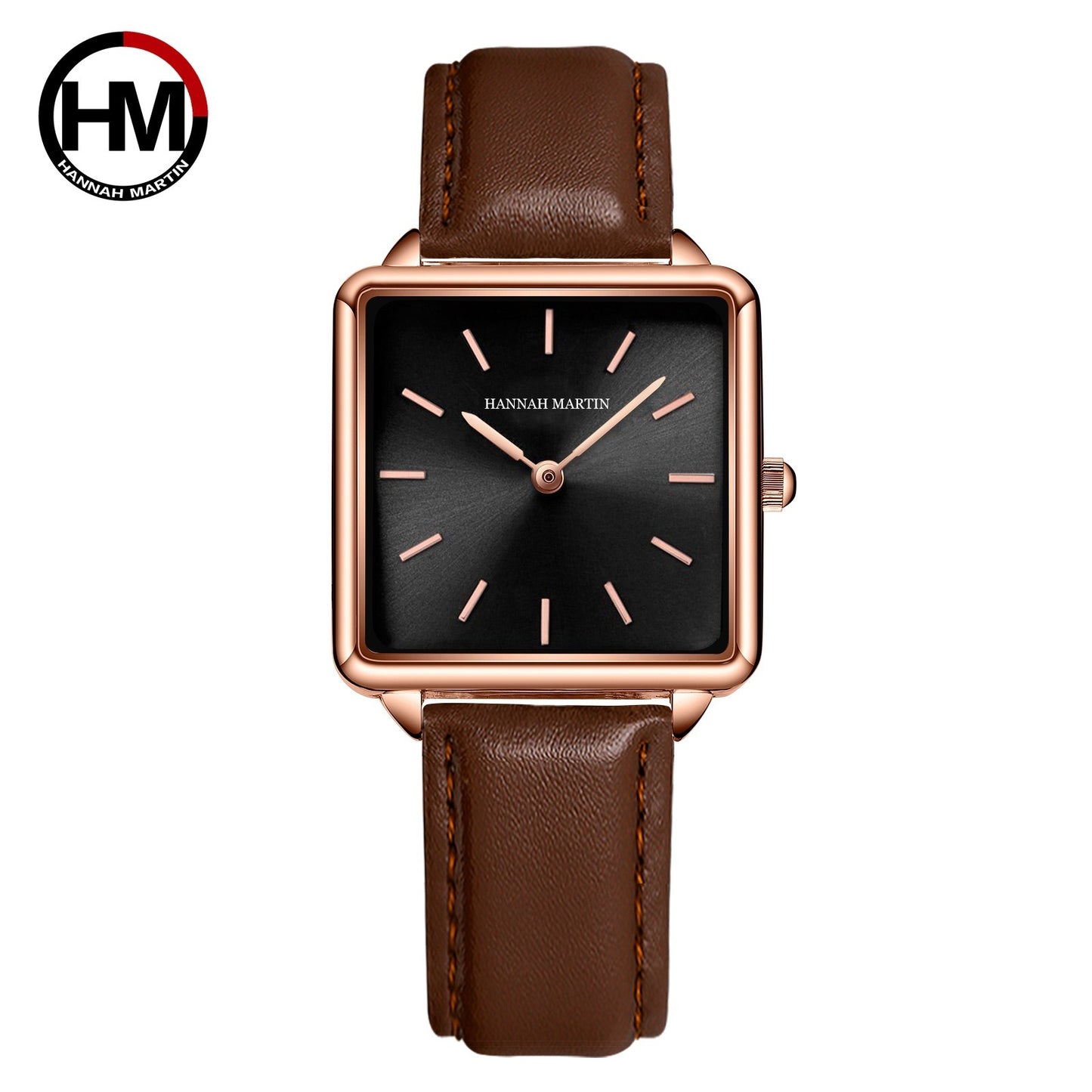 Luxury Rose Gold Square Mesh Watch