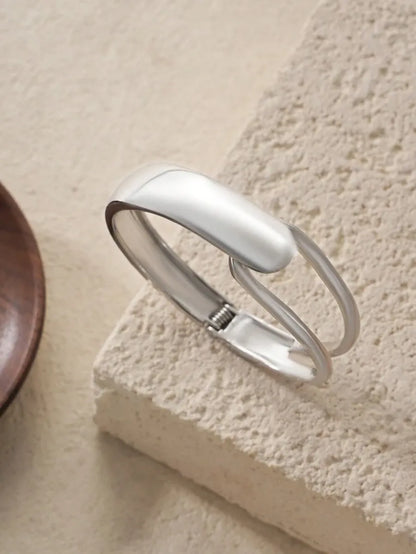 Elegant Silver Cuff Bracelet